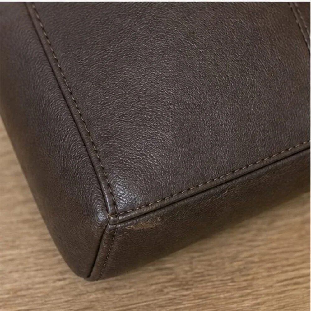 Espresso Faux Leather Bag
